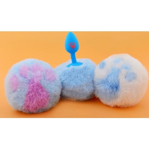 Cute Paw Butt Plug Round Tail Silicone Anal Plug Erotic Cosplay Accessories Adult Games Sex Toys For Couples Intimate Goods 18