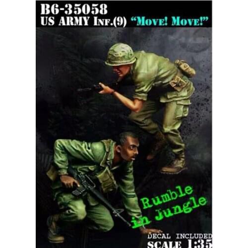 American resin soldiers two American soldiers in the Vietnam War 1:35