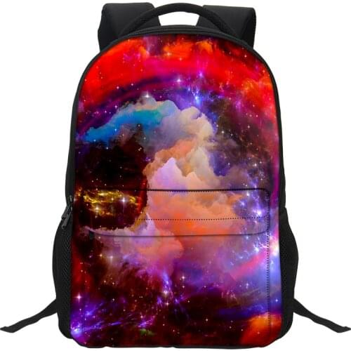 VEEVANV New Fashion School Bookbag for Teenagers Boys Daypack Laptop Shoulder Bags Galaxy Printing Backpacks Women Girls Mochila