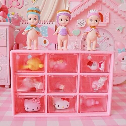 WBBOOMING Mini Desktop Drawer Storage boxes Sundries Case Small Objects Makeup Box Home Decoration Accessories Keys Storage Bins