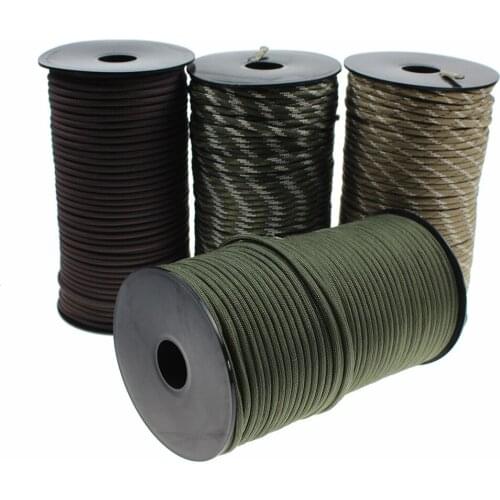 ZK40 100M 550 Military Noble Eagle Standard 7-Core Paracord Rope 4mm Outdoor Parachute Cord Survival Umbrella Tent Lanyard Strap