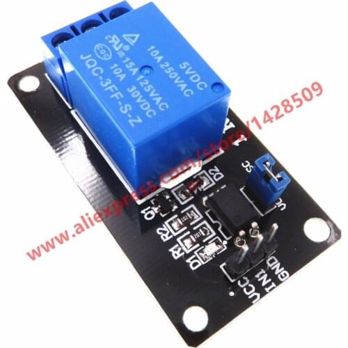 1pcs 1 Channel Optocoupler Relay Module 5V RM Black PCB Control Board Isolation Module With 4 Fixed Screw Holes