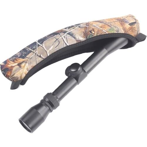 10PCS Hunting Rifle Scope Cover 13" 35cm Reversible Design with Camo & Black Color Gun Riflescope Neoprene Protect Scope Cover