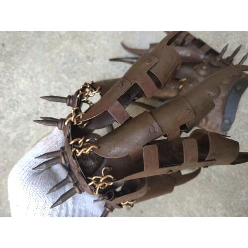 ANTIQUE miscellaneous collection of ancient weapons bronze iron grasping eagle grasping protective cover