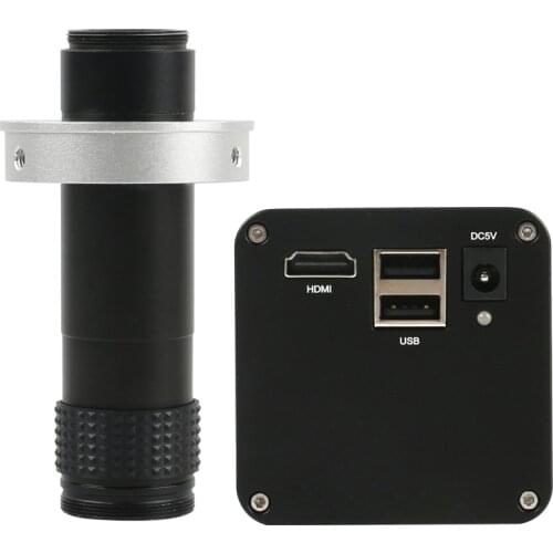 Autofocus 1080P 60FPS SONY IMX290 HDMI TF Video Auto Focus Industry Microscope Camera +1X - 100X Large View Zoom C-Mount Lens