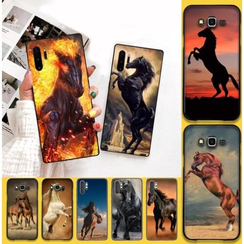 Fire Horses Phone Case For Samsung Galaxy Note20 ultra 7 8 9 10 Plus lite J7 J8 Plus 2018 Prime
