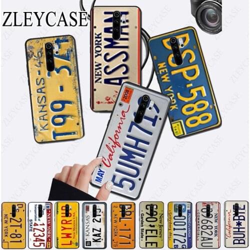 Funny License New York plate number High Quality Phone Case for redmi note8pro note7 note5 note6pro 7A 8A 8 note9 note9pro Coque