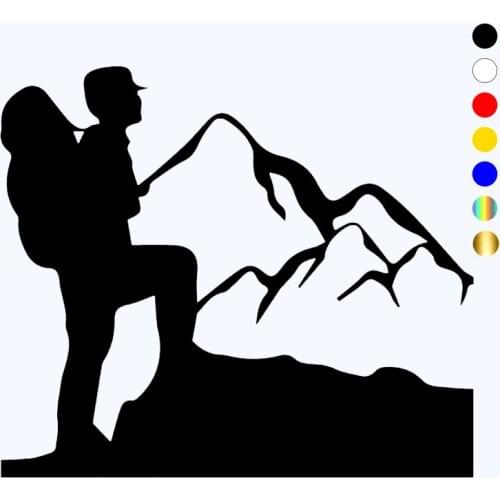 CK20116# Hiker funny vinyl car sticker reflective waterproof car decal stickers on car truck bumper rear window