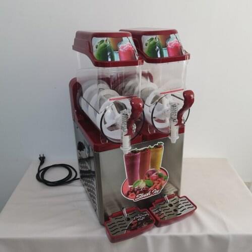 Electric Slushy Machine Commercial Snow Melting Machine For Restaurants Bars Double Tank Cold Drink Machine