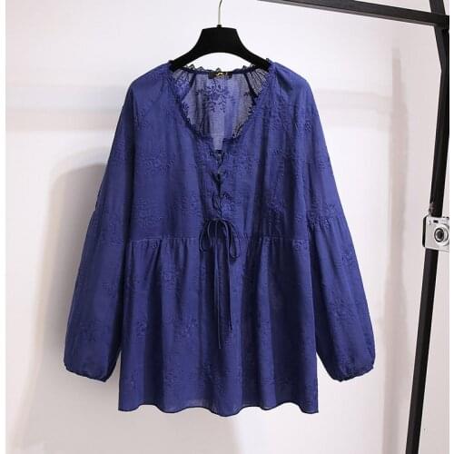 FAISIENS Women's Shirts With Embroidery