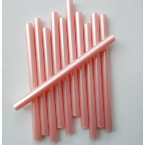 50PC 7x100mm Pearl Powder Hot Melt Glue Stick Cherry Blossom Powder Blue Bead Light Metallic Luster Wax Power Tool Fittings