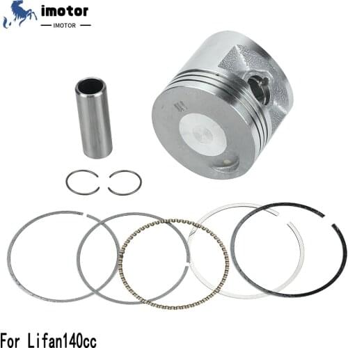 140cc Motorcycle 55mm Piston 15mm Pin Piston Set For Lifan 140 1P55FMJ LF140 Horizontal Engines Dirt Pit Bike Parts