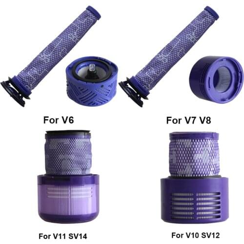 Washable Filter Hepa Unit for Dyson V10 SV12 Cyclone Animal Absolute Total Clean Vacuum Cleaner Filters Spare Parts Accessories