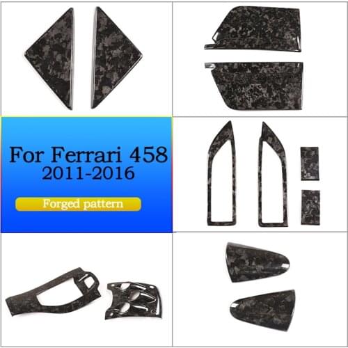 For 2011-2016 Ferrari 458 car window trim cover, glass lift switch, door handle, cover trim auto parts
