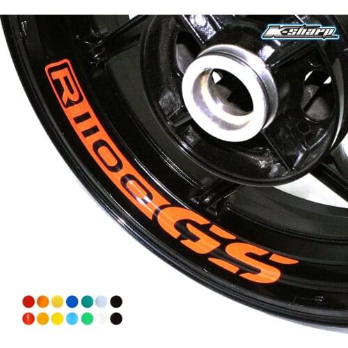 Motorcycle wheel sticker reflective waterproof stripe logo tire decal for BMW R1100GS R1100 GS