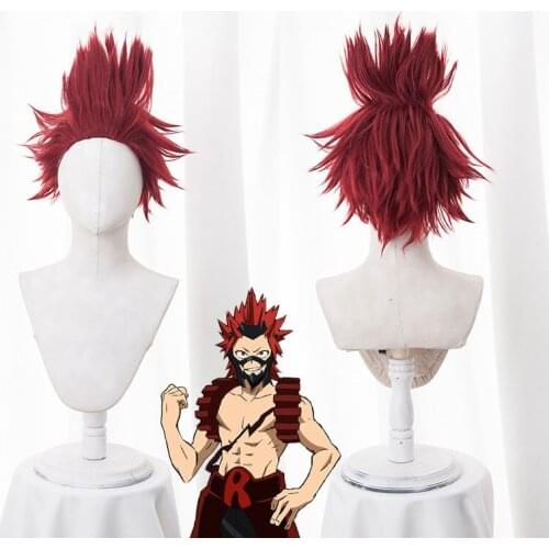 Eijirou Kirishima Wig Boku No Hero Academia Anime Cosplay Wig Synthetic My Hero Academia/Academy Cosplay Hair Anime Wigs