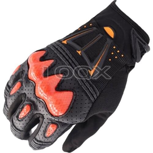 MX ATV Racing Bomber Gloves Motorbike Mountain Bicycle Offroad Motorcycle Black Orange Gloves