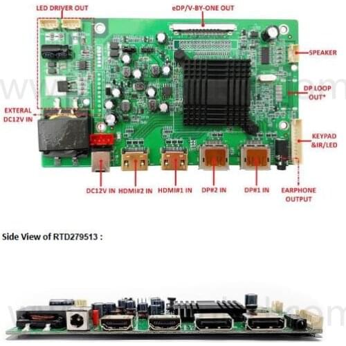 4K LCD controller board support the FreeSync 2 technology of AMD graphics card, improve the Tearing and stuck issue