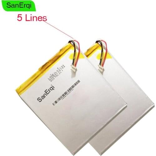 SanErqi 5 wire 409694 3.7V 5000MAH Polymer batteries For Onda Tablet battery 409694P V820W 5lines Battery