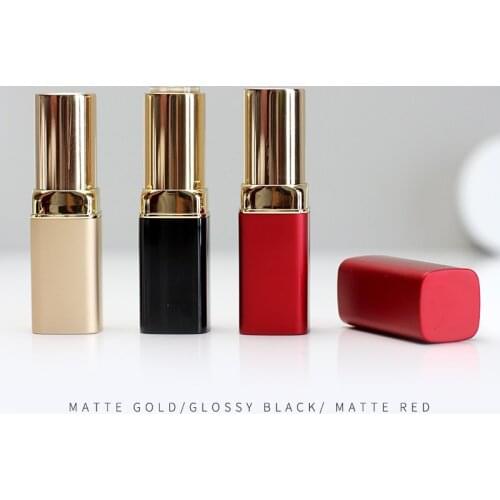 Diy Lipstick hollow tube Aluminum Square lipstick tubes lipstick shell Makeup package material Lipstick mold 12.1mm