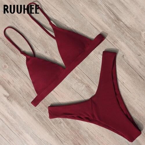 RUUHEE Tie Dye Swimwear Women Swimsuit 2020 Micro Bikini Set Push Up Bathing Suit Beach Wear Maillot De Bain Femme Bikini