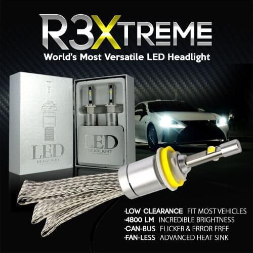 R3 80W Car LED Replace bulbs 12000LM XHP50 Beads LED Headlight 6000K Lamps H1 H4 H7 H11 9005 Auto HeadLamps Front Light Bulbs