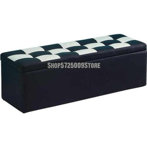 Shoe Changing Stool Household Doorstep Shoe Cabinet Clothing Store Storage Sofa Stool Can Sit Rectangular Bed End Storage Box Ar