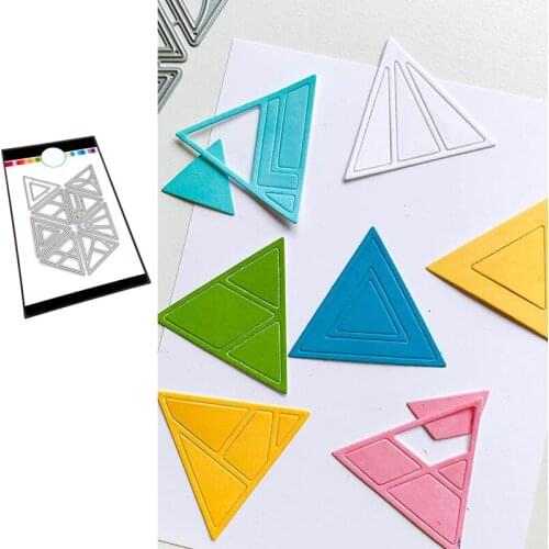 Triangle Several Graphics Die Cutting Dies Scrapbook Diary Decoration Stencil Ebossing Template DIY Greeting Card Maker Albums