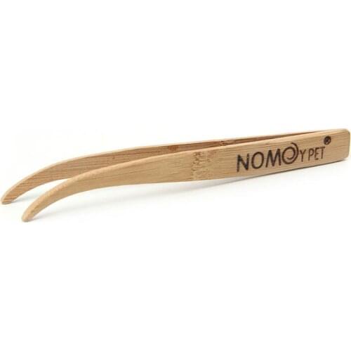 Angled Reptile Terrarium Feeding Tongs Tweezers Eco-Friendly Bamboo Feeding Tool