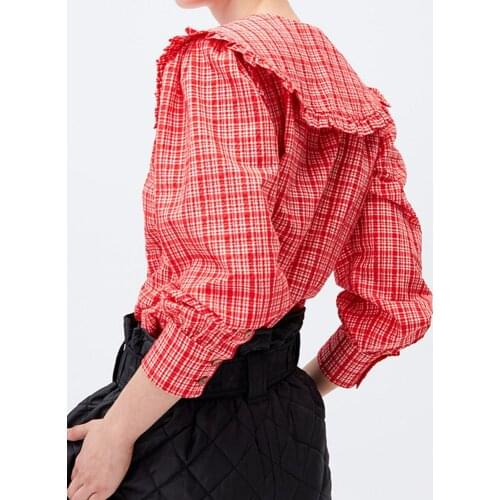 Женские красные рубашки ZHUOLIN China At AliExpress