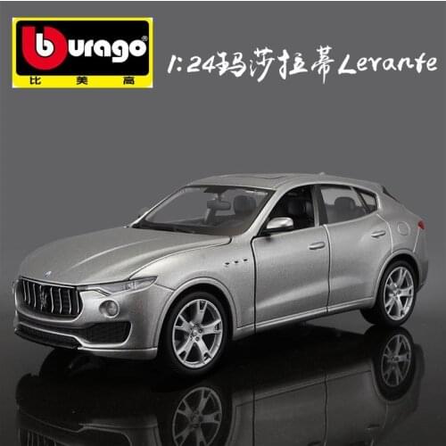 1:24 High simulation Sports alloy Car Models Static Luxury Vehicle mkd3 For Maserati GT levante quattroporte for gifts