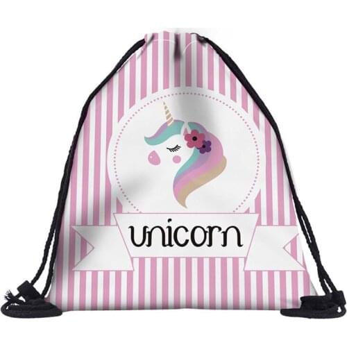 2019 Fashion Drawstring Bag String Sack bag Beach Boys Travel Storage Package Teenagers backpack sacos mujer