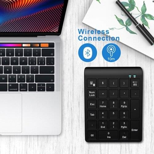 27 Keys Bluetooth Wireless Numeric Keypad Mini Numpad With More Function Keys Digital Keyboard For Pc Accounting Tasks