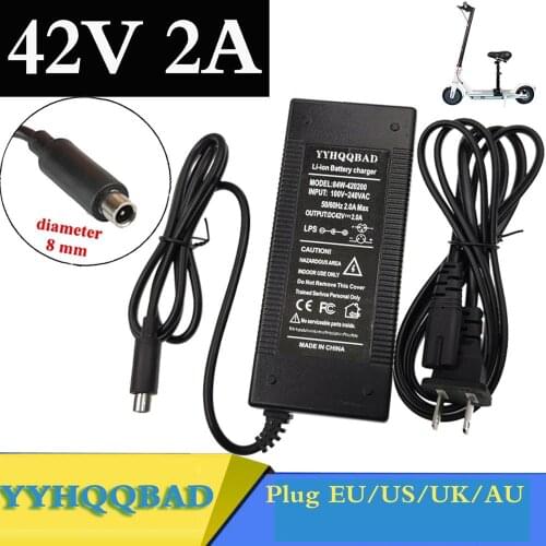 42V 2A Electric Skatebaord Adapter Scooter Charger For Xiaomi Mijia M365 Electric Scooter Bike Accessories EU/US/AU/UK Plug