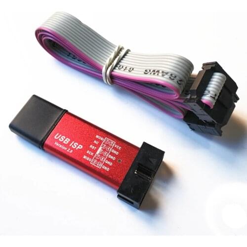 51 MCU download line 51AVR USBasp downloader USB ISP programming burner jtag with shell