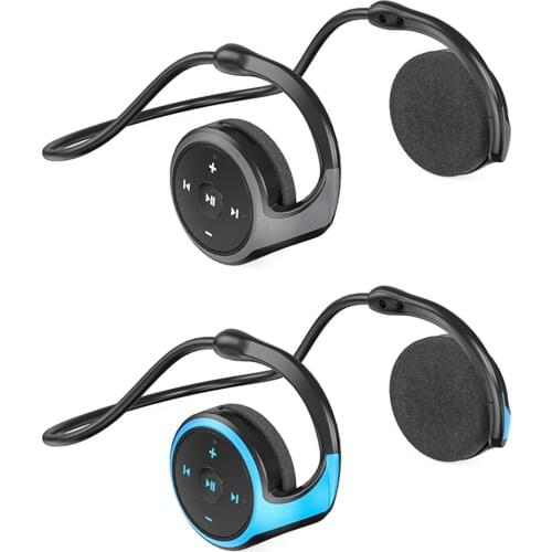 Bluetooth-compatible Wireless Headphone Open Ear HIFI Sports Earphone Mp3 Music Player Handsfree Mic Support TF Card FM Radio