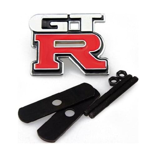 Front Grill Badge GTR Emblem Car Stickers Decal Car-Styling For calota carro G32 R33 R34 R35 Car Embelm