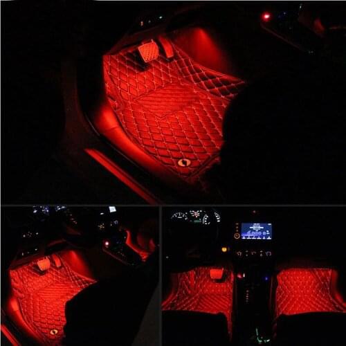 Car Interior LED Foot Sole Decoration Light Strip for Volkswagen vw POLO Tiguan Passat CC Golf GTI R20 R36 EOS Scirocco Jetta