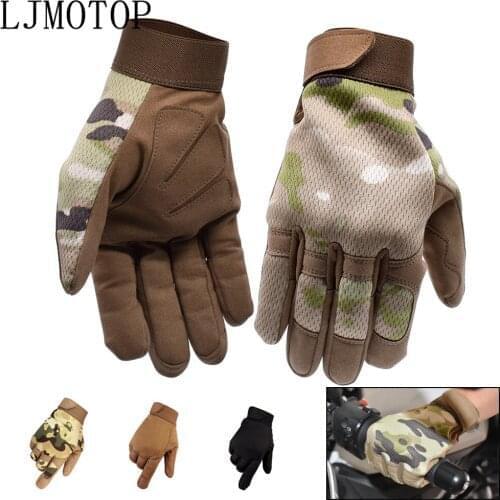 Newest For Kawasaki KX 85 125 250 250F 450F 100 KLX 125 250 Motorcycle Gloves Unisex Full Finger Fiber Leather Outdoor Gloves