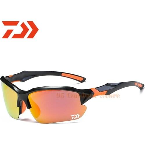 Daiwa 2021 Mens Fishing Polarized Sunglasses Fishing Glasses Driving Outdoor Sunglasses Windproof Riding Fishing Sunglasses