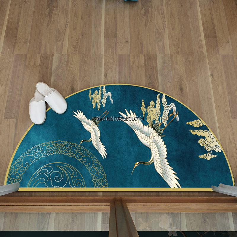 New Chinese Semicircular Floor Mats, Door Entrance, Non-slip Floor Mats, Red Floor Mats, Door Mats, Floor Mats, Floor Mats