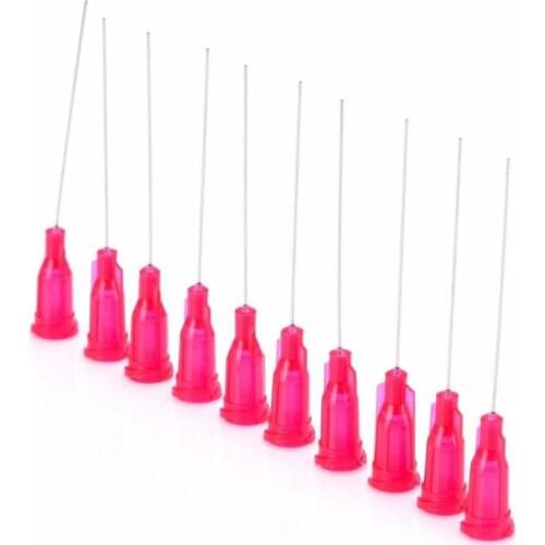 10 pieces of 25Ga PP plastic blunt tip dispensing needle is soft