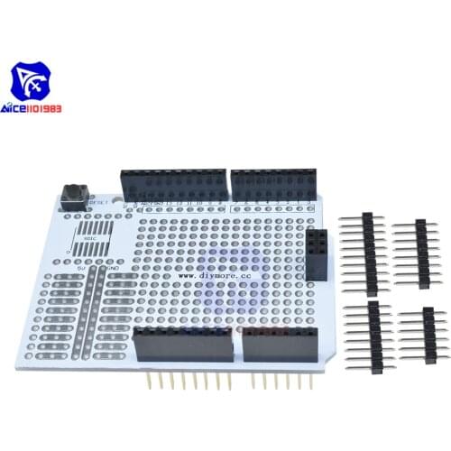 Prototype PCB Development Bread Board Expansion Shield Board Breadboard Protoshield Module For Arduino UNO R3 One Diy Kit 2.54mm