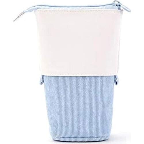 PPYY-Pen Pencil Telescopic Holder Stationery Case, Stand-Up Transformer Bag Colorful Organizer, for Cosmetics Pouch