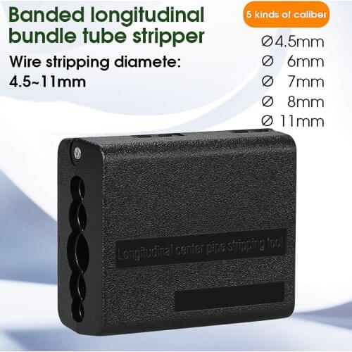 Loose tube slitter 4.5mm-11mm Ribbon Cable Stripper Longitudinal Center Pipe Stripping Tool Tube Slitter Cable Cutter