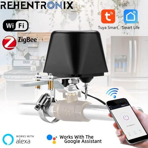 Tuya Smart Valve WiFi Zigbee 3.0 Water/Gas Valve Smart Life Smart Home Automation Control Work With Alexa Google Assistant