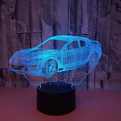 Usb Led Desk Lamp New Type Automotive 3d Lamp Quickly Sales Wish Source 3d Night Table Moderne Desk Lamp