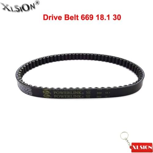 XLSION Aftermarket CTV Drive Belt Powerlink 669 18.1 30 For GY6 49cc 50cc Roketa Sunl Vespa Jonway Moped Scooter 139QMB Motocros