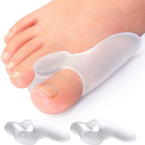 10PCS Silicone Big Toe Separator Spreader Bunion Hallux Valgus Corrector Thumb Finger Correction Straightener Foot Care Tool