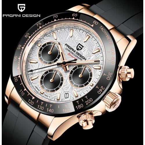 2021 New Pagani Design Mens Quartz Watch Japan VK63 Waterproof Clock Men Automatic Date Luxury Sports Timing Watch Reloj Hombre
